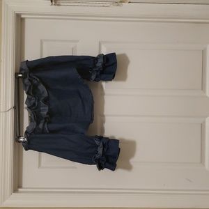 Ashley  Stewart  long  sleeve  jeans  blouse